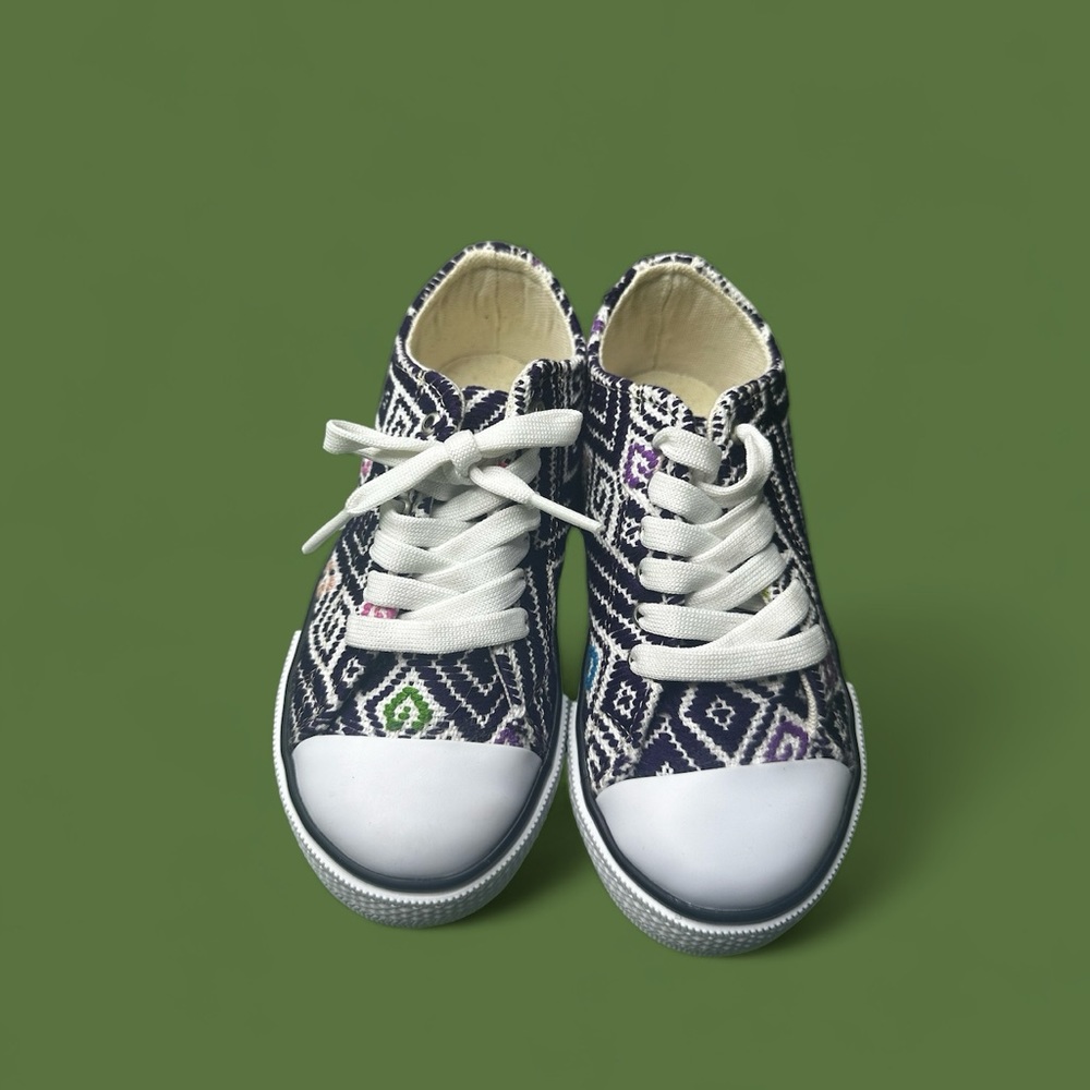 Eclectic Array Kids Woven Aztec Artisan Sneaker Shoes  Size 13 - Picture 3 of 5